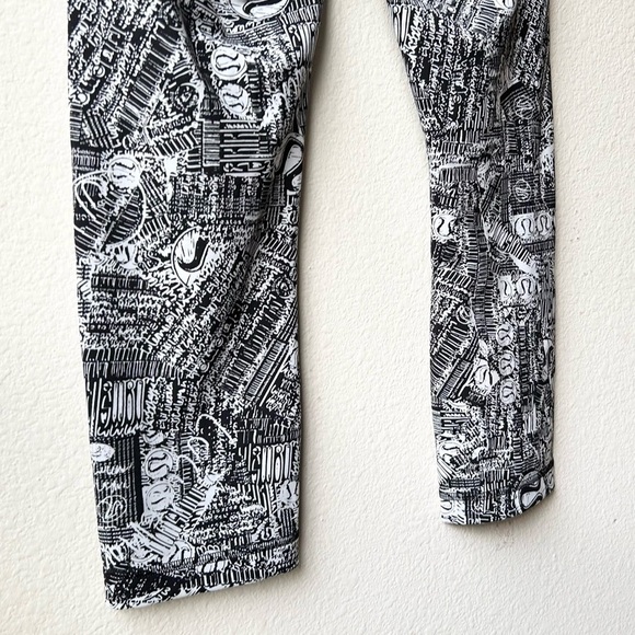 Lululemon Wunder Train High -Rise Crop 21” Tear It Up Alpine White Size6 EUC - Picture 12 of 15